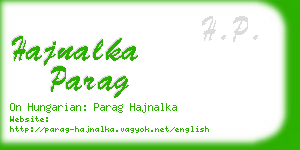 hajnalka parag business card